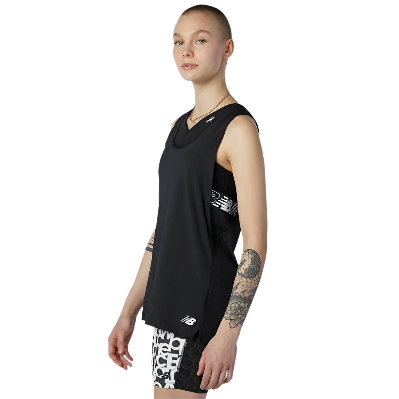 New Balance Women's RLNT Tank - Black-New Balance