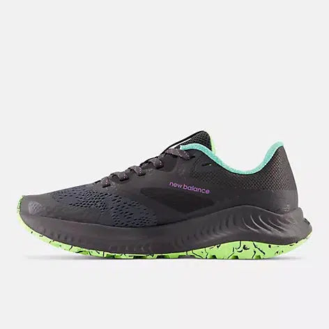 New Balance Women's DynaSoft Nitrel V5 Trail Running Shoes-Magnet with cyber jade and electric purple-New Balance
